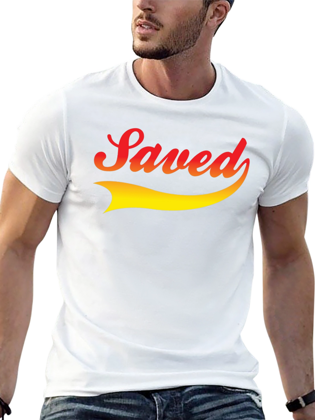 Saved Graphic Tee - Trendy Faith-Based Apparel