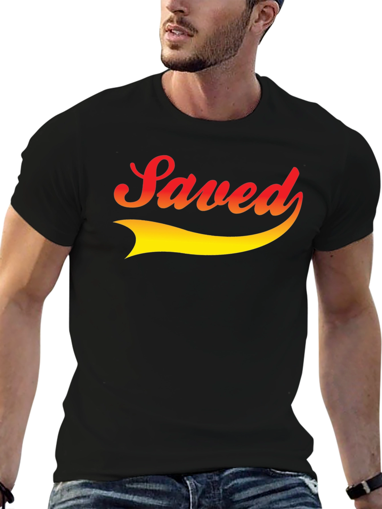 Saved Graphic Tee - Trendy Faith-Based Apparel