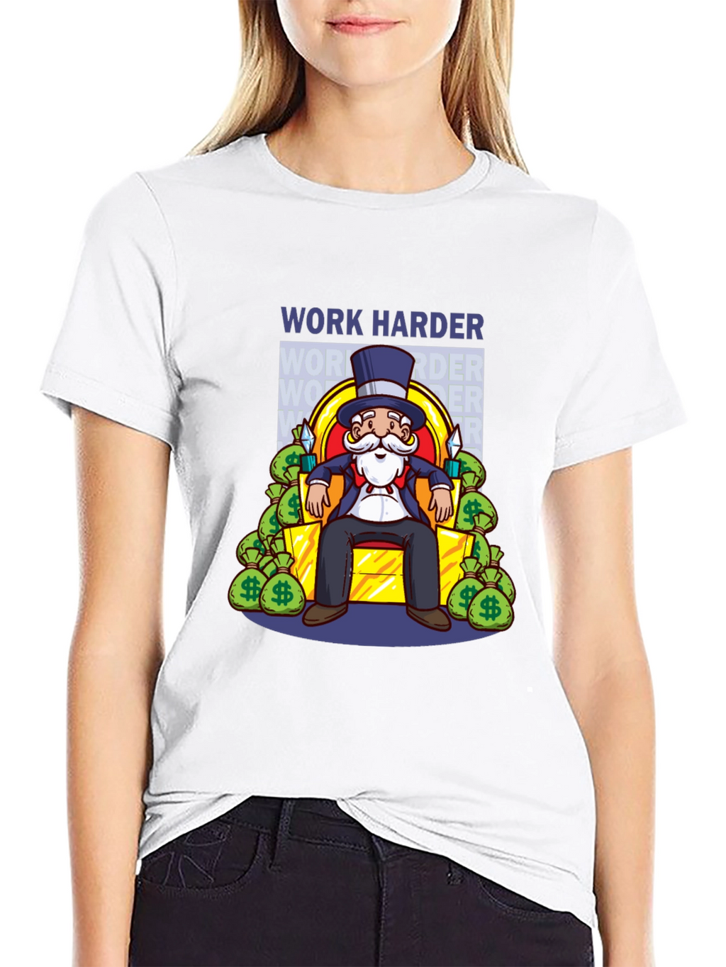 Work Harder Graphic T-Shirt