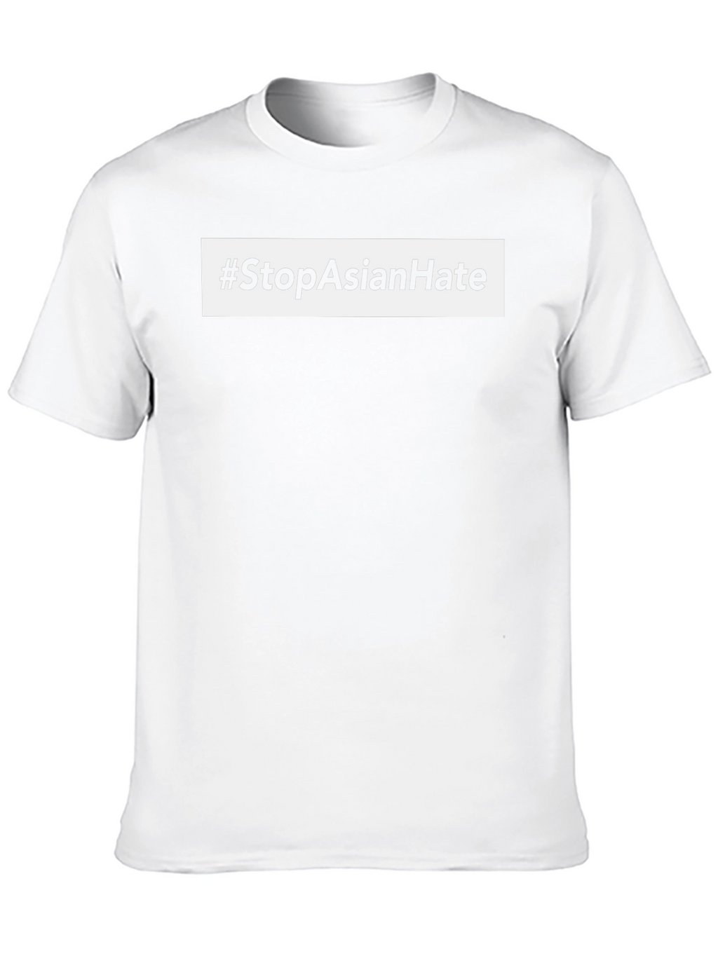 Stop Asian Hate Black Cotton T-Shirt