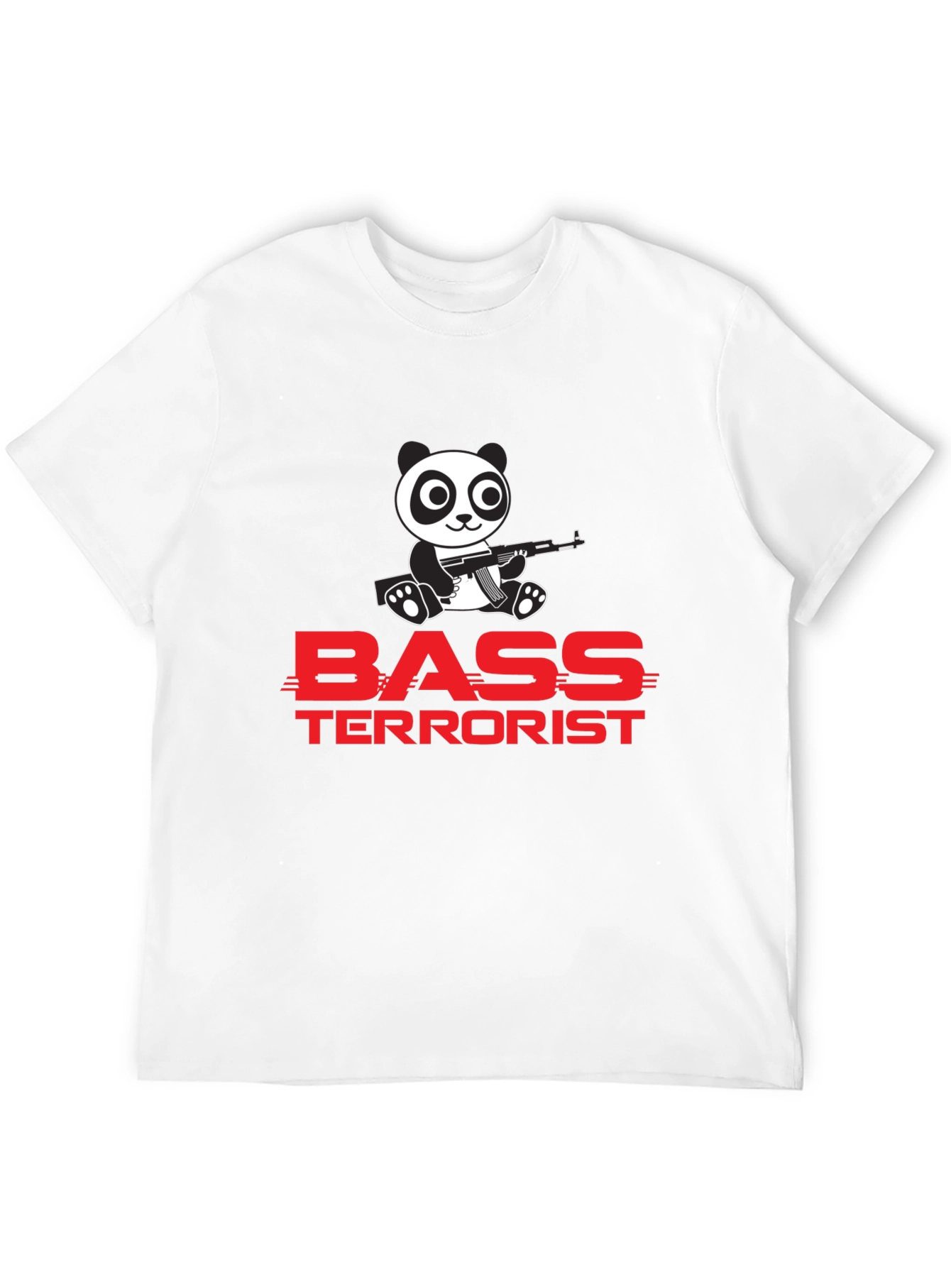 Bass Terrorist Panda T-Shirt - Black