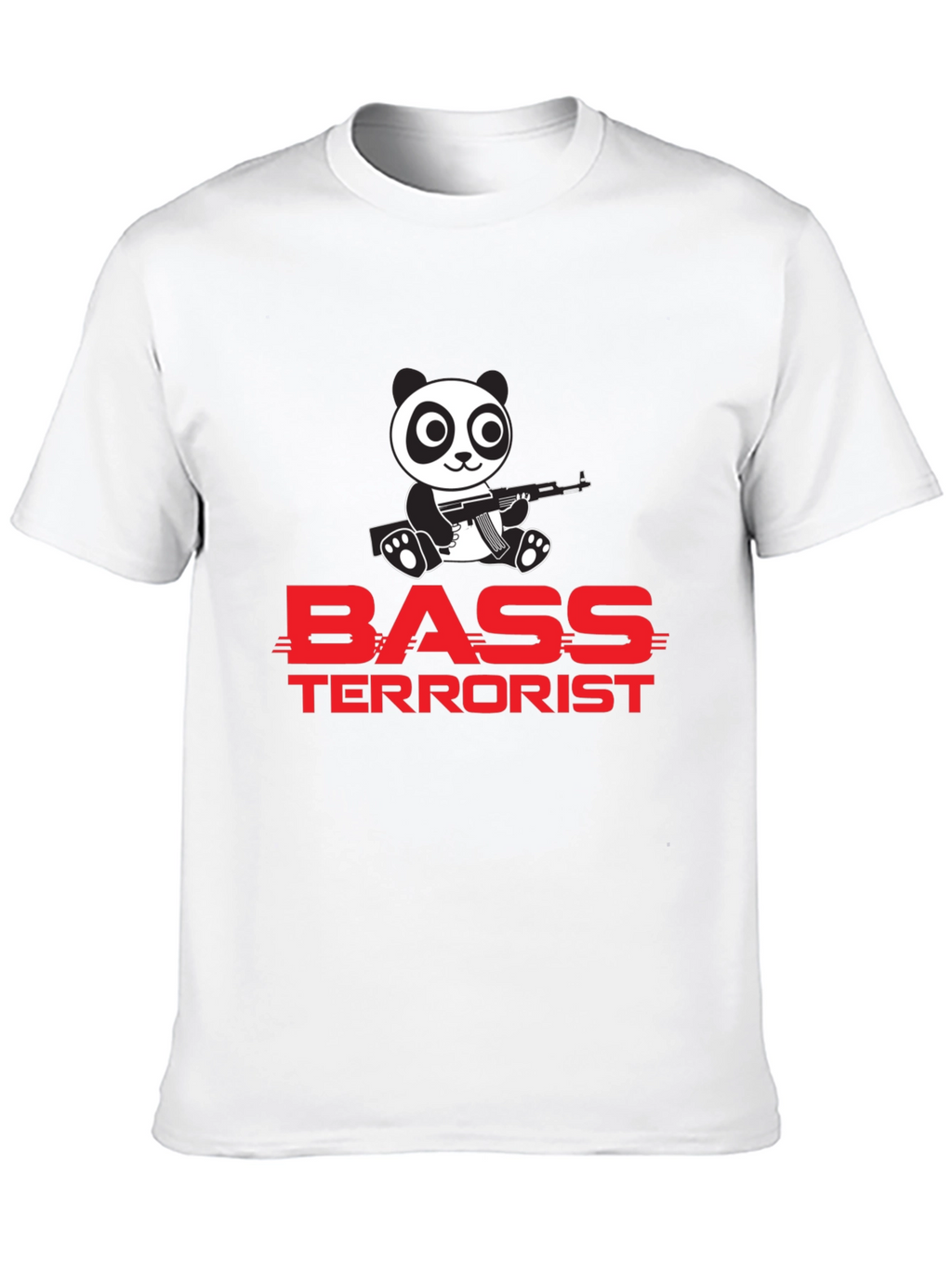 Bass Terrorist Panda T-Shirt - Black