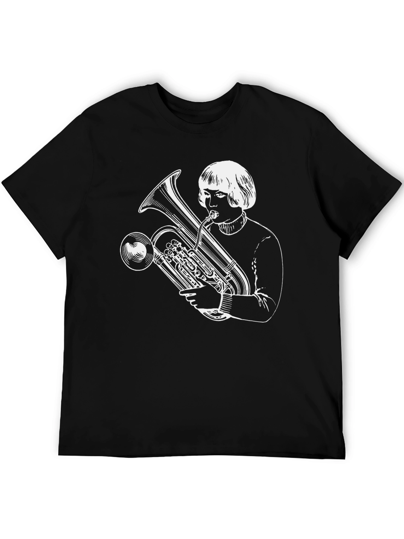 Tuba Player Graphic Tee - Unique Band Shirt