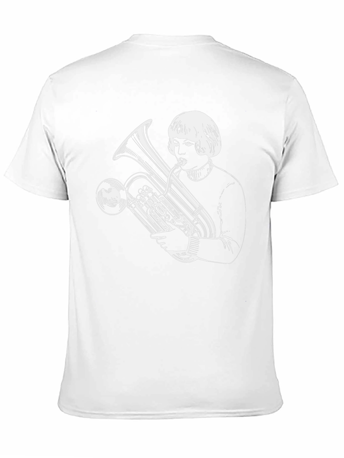 Tuba Player Graphic Tee - Unique Band Shirt