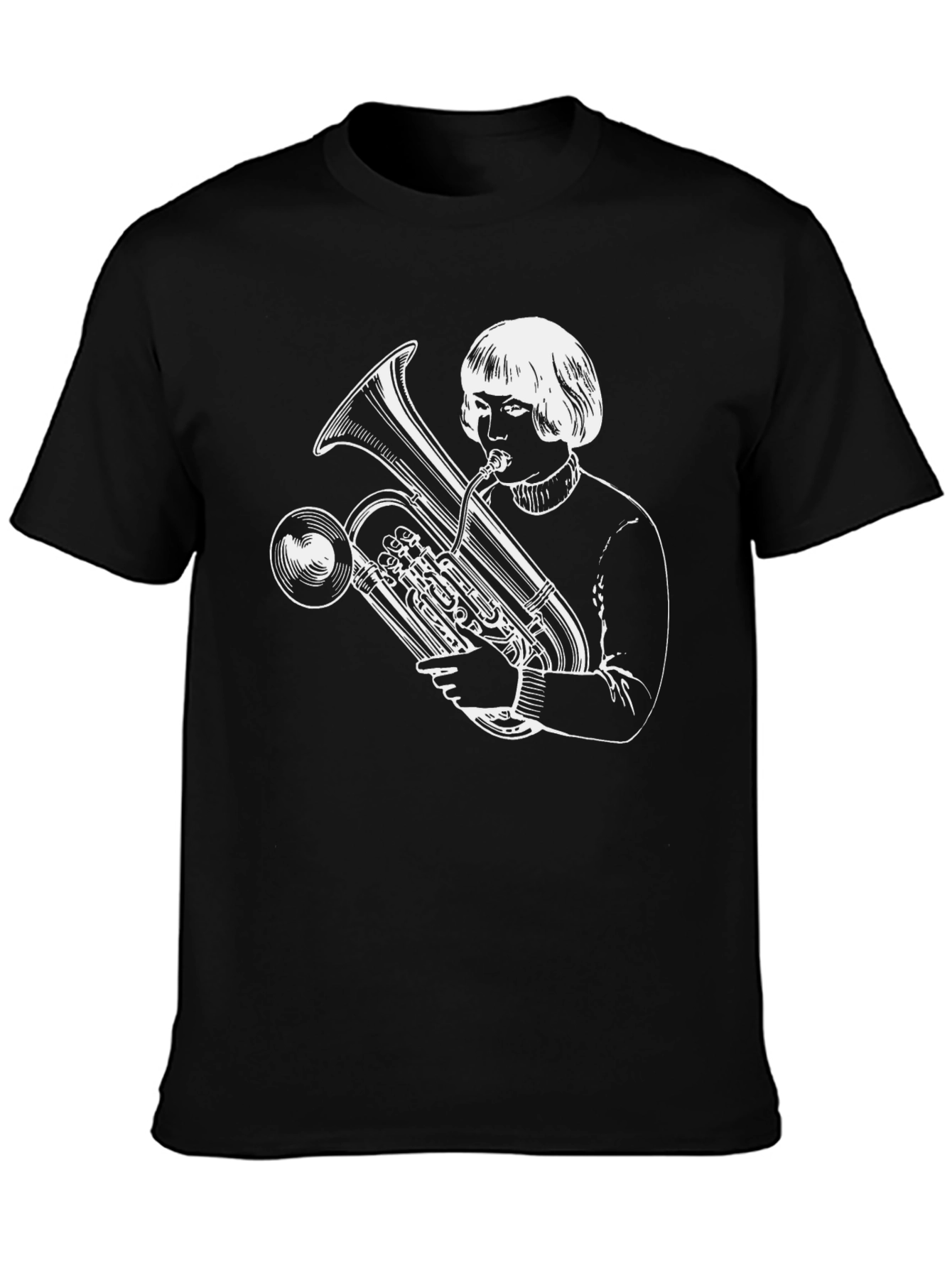 Tuba Player Graphic Tee - Unique Band Shirt