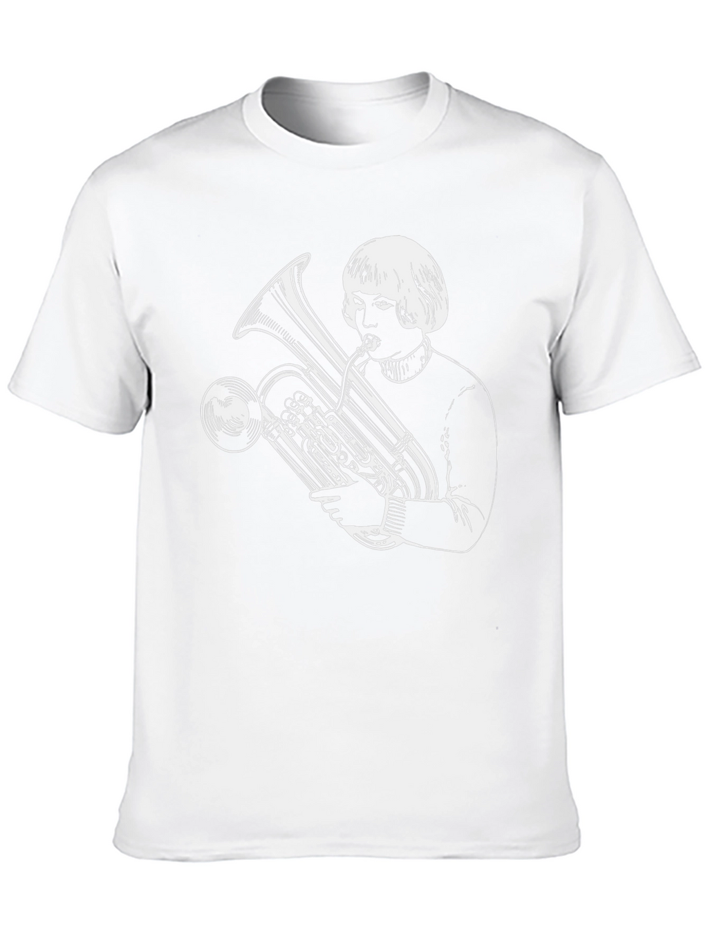 Tuba Player Graphic Tee - Unique Band Shirt
