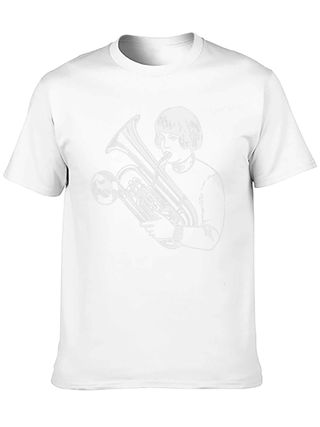 Tuba Player Graphic Tee - Unique Band Shirt