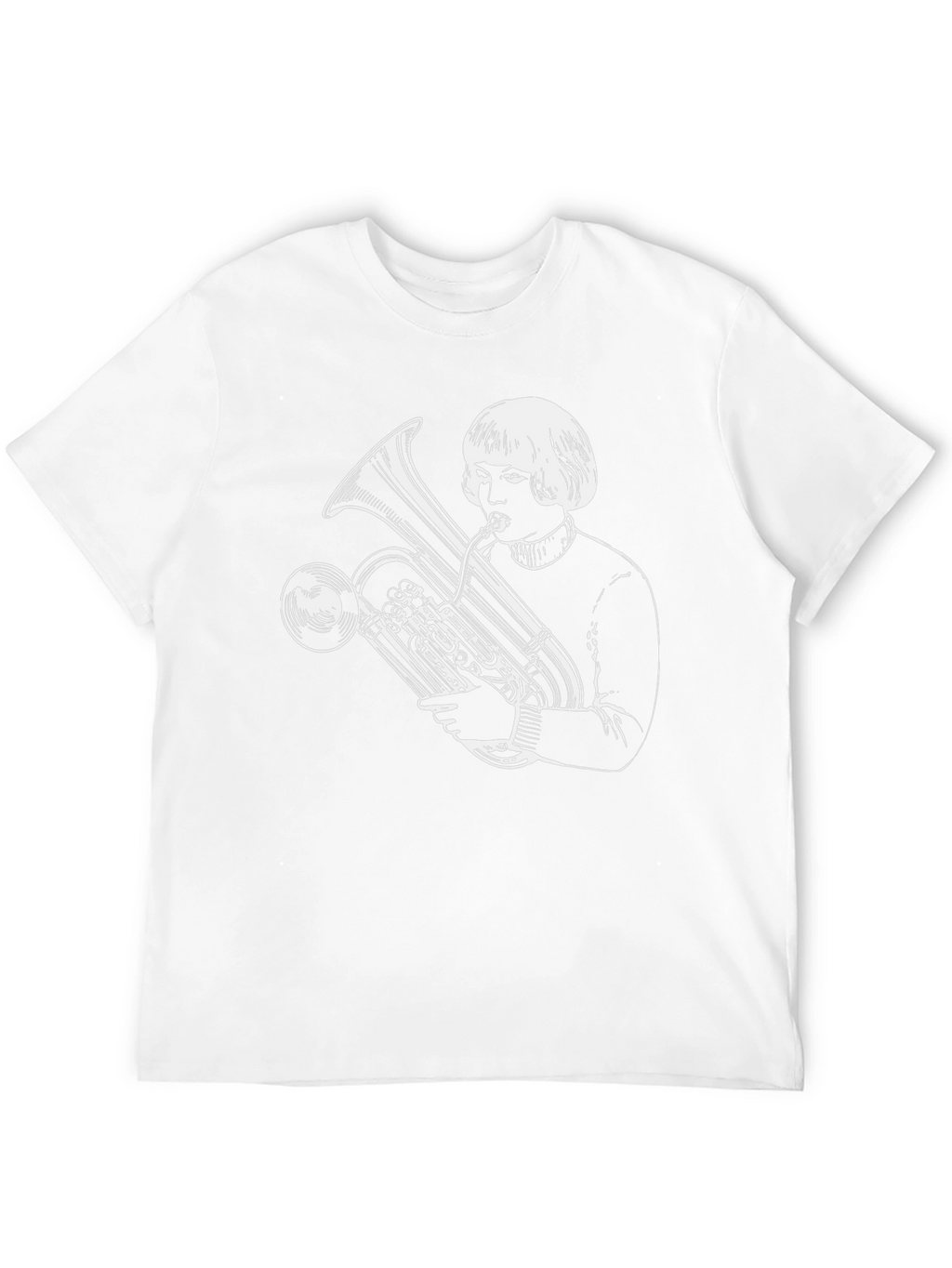 Tuba Player Graphic Tee - Unique Band Shirt