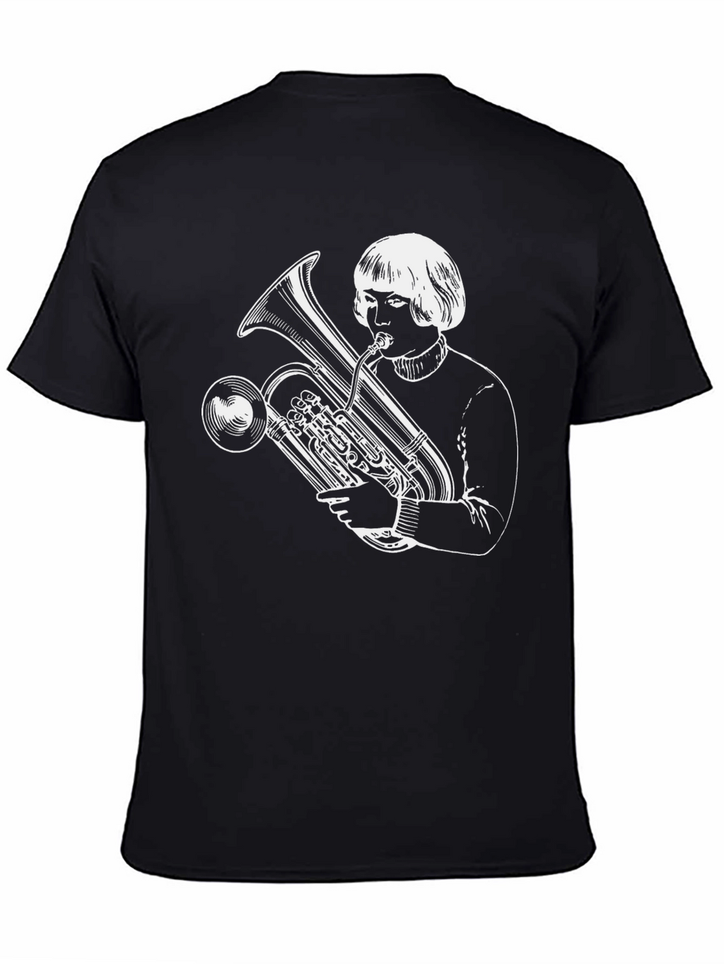 Tuba Player Graphic Tee - Unique Band Shirt