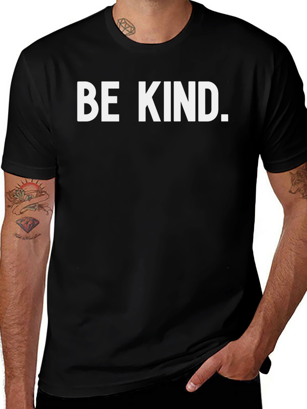 Be Kind Graphic Tee - Mens Black T-Shirt