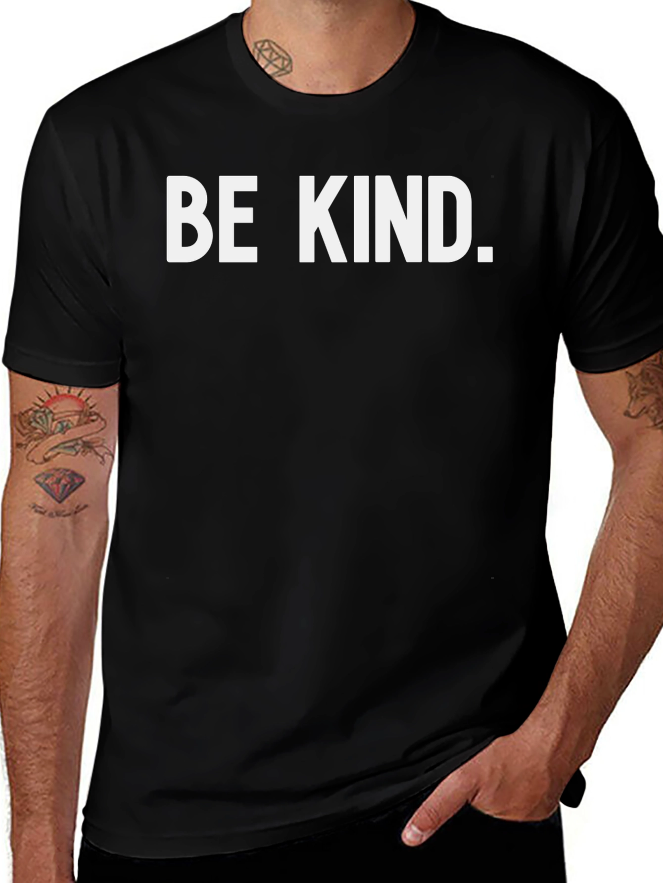 Be Kind Graphic Tee - Mens Black T-Shirt