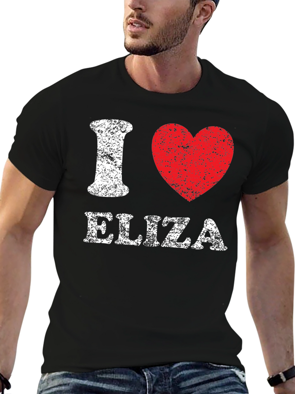 I Heart Eliza T-Shirt - Distressed Graphic Tee