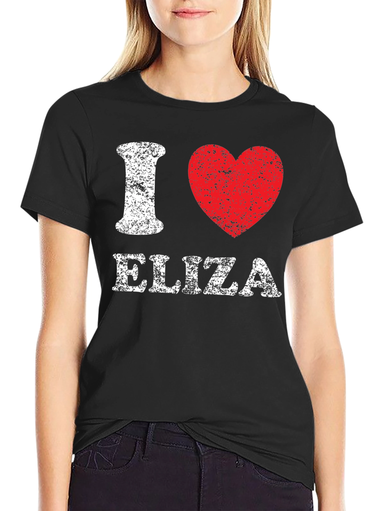 I Heart Eliza T-Shirt - Distressed Graphic Tee