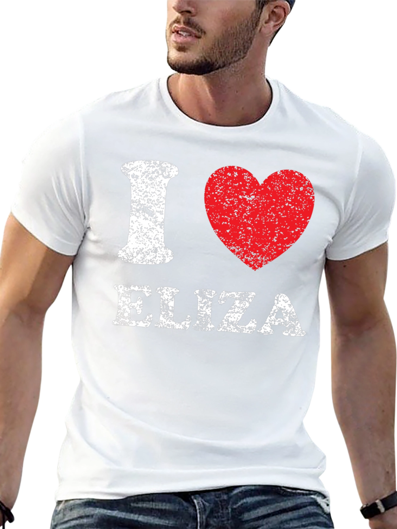 I Heart Eliza T-Shirt - Distressed Graphic Tee