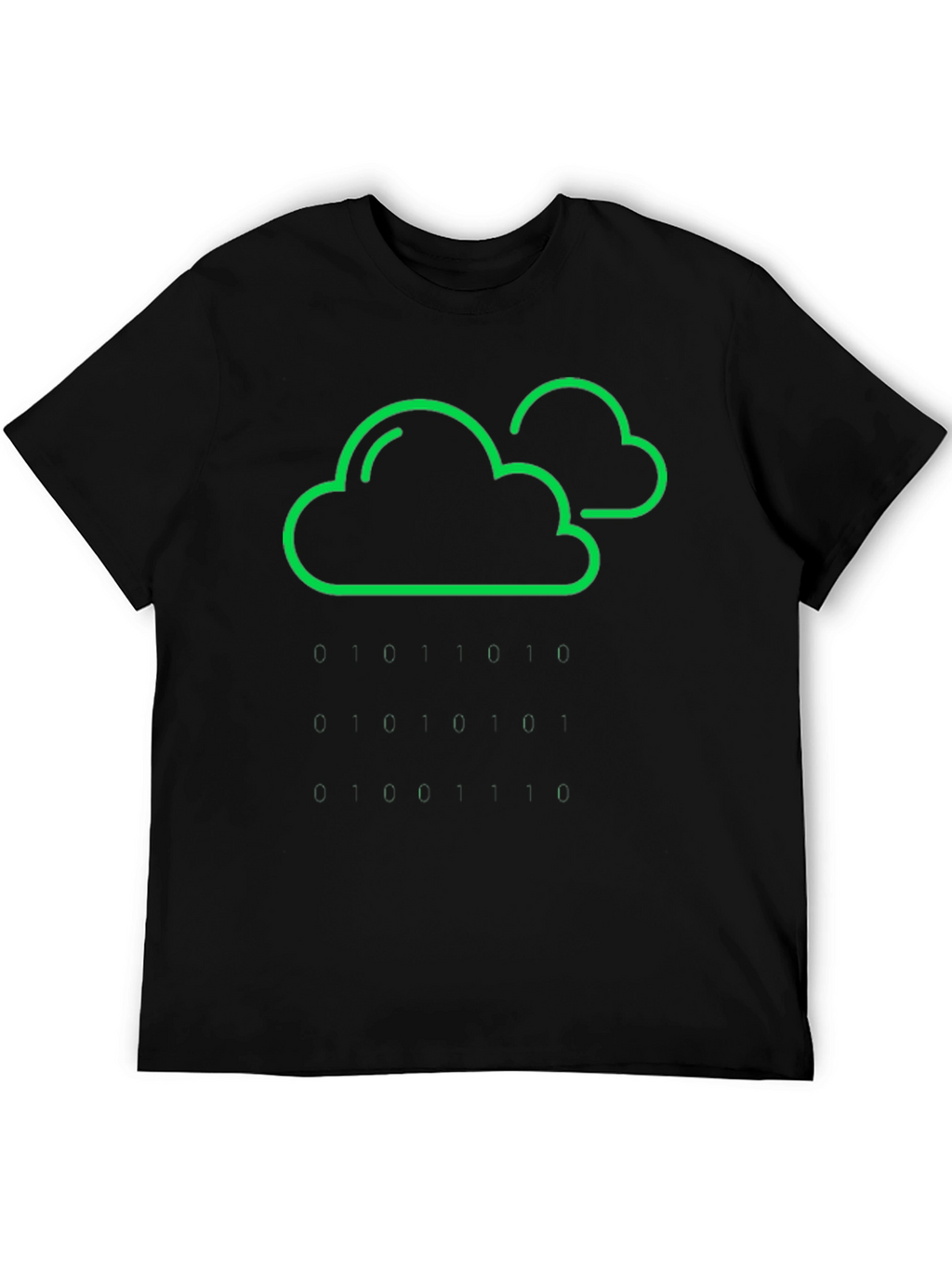 Cloud & Raindrop Graphic Tee - Black