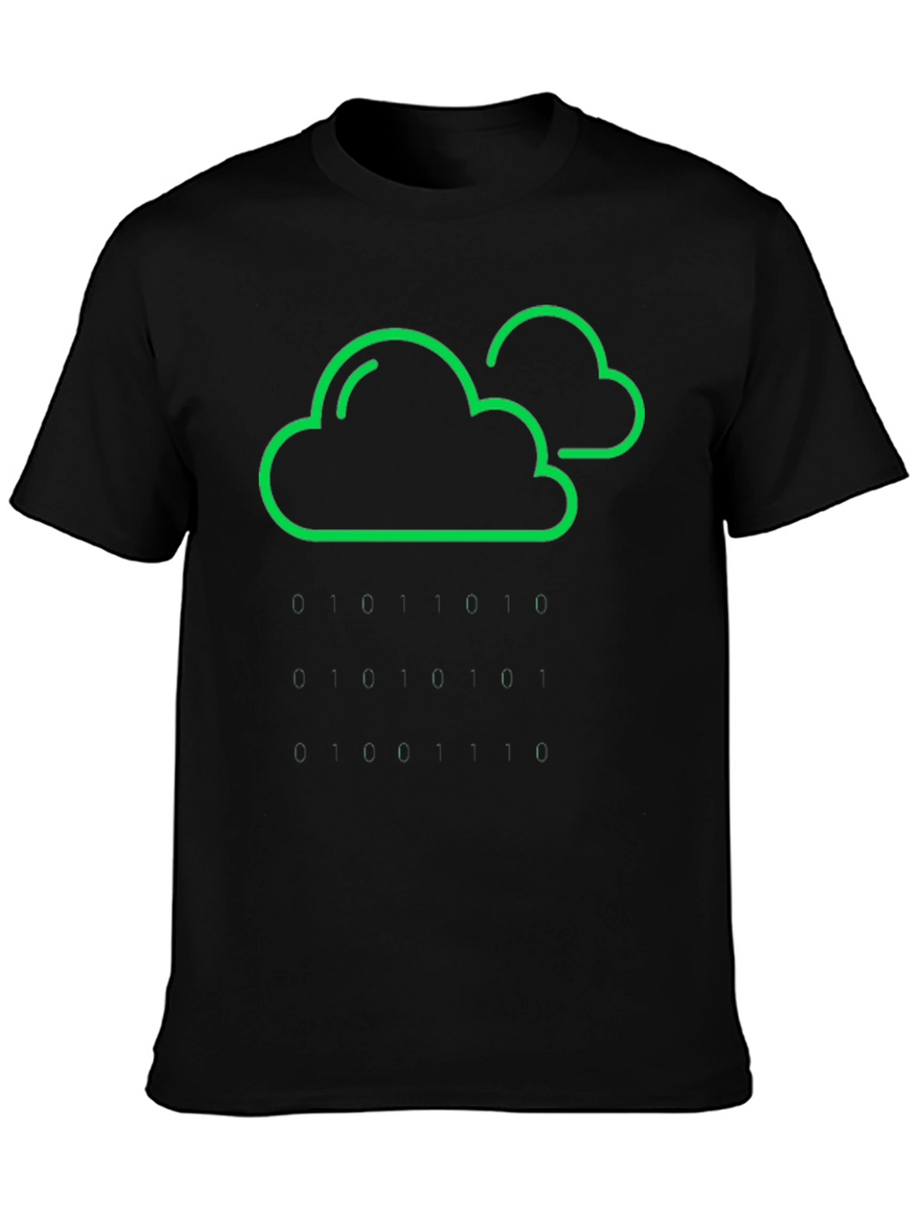 Cloud & Raindrop Graphic Tee - Black