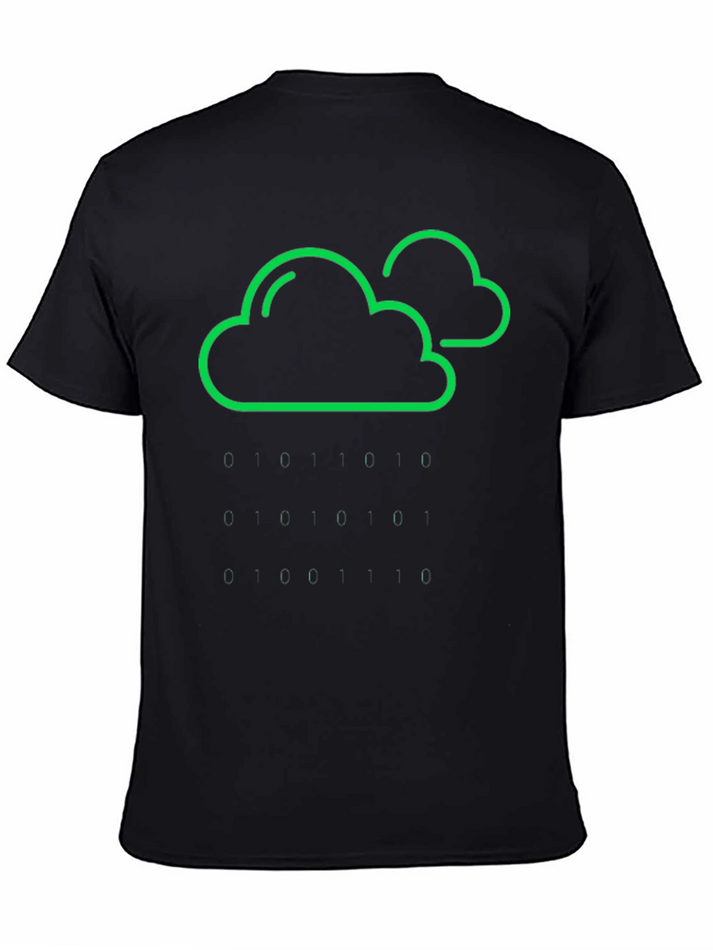 Cloud & Raindrop Graphic Tee - Black