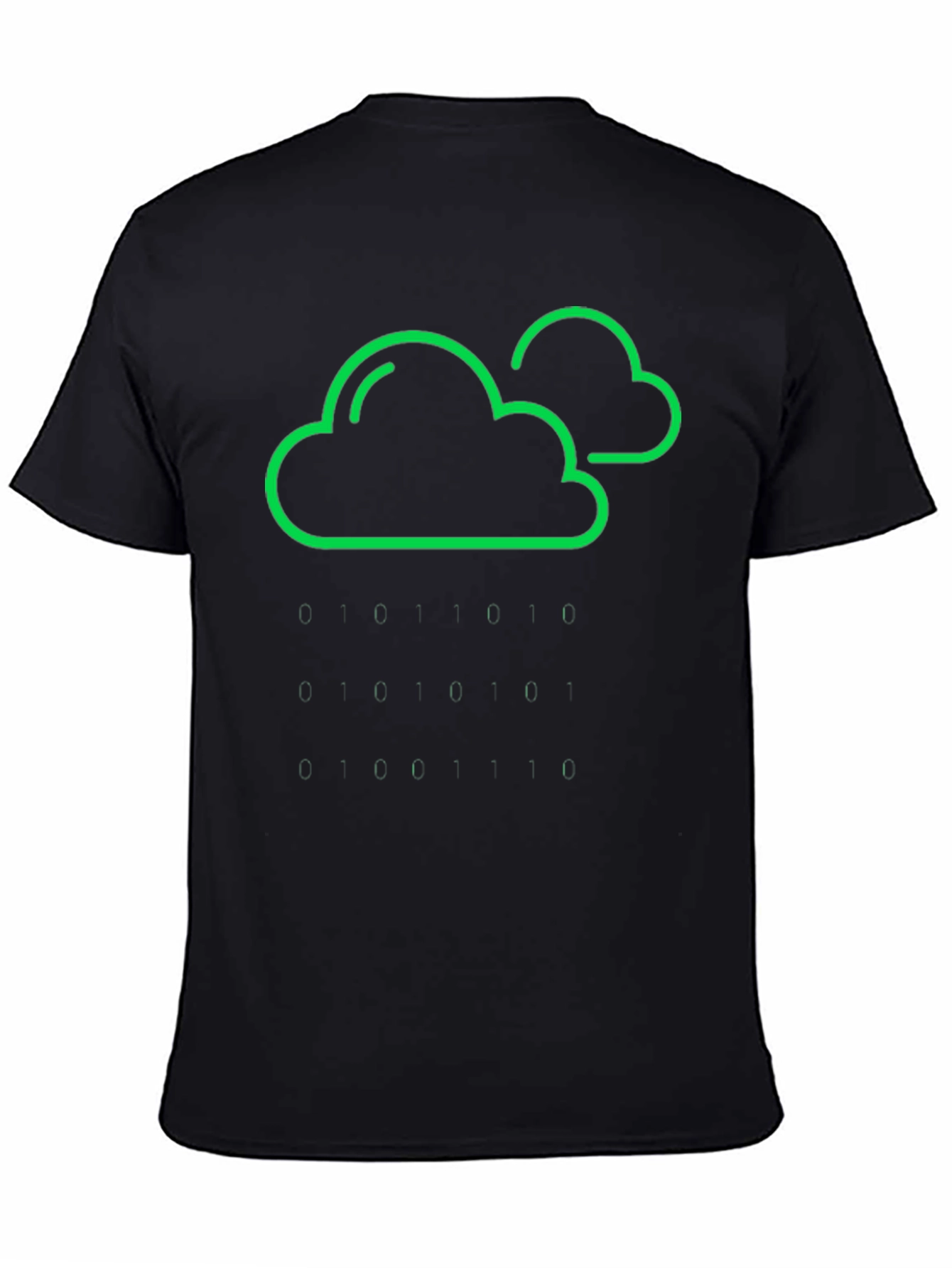 Cloud & Raindrop Graphic Tee - Black