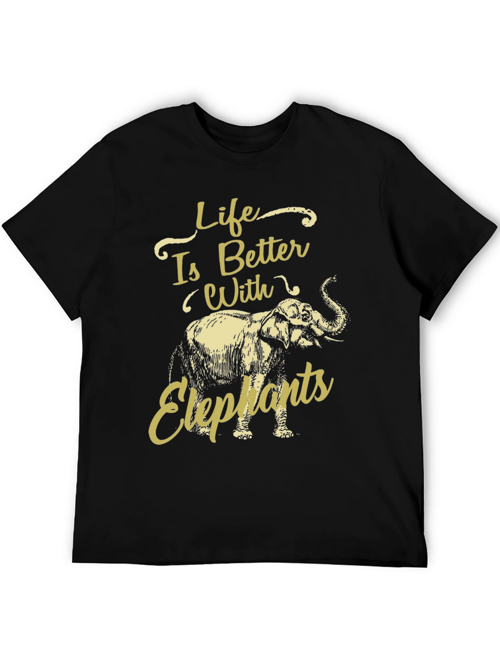 Life Is Better With Elephants Graphic Tee