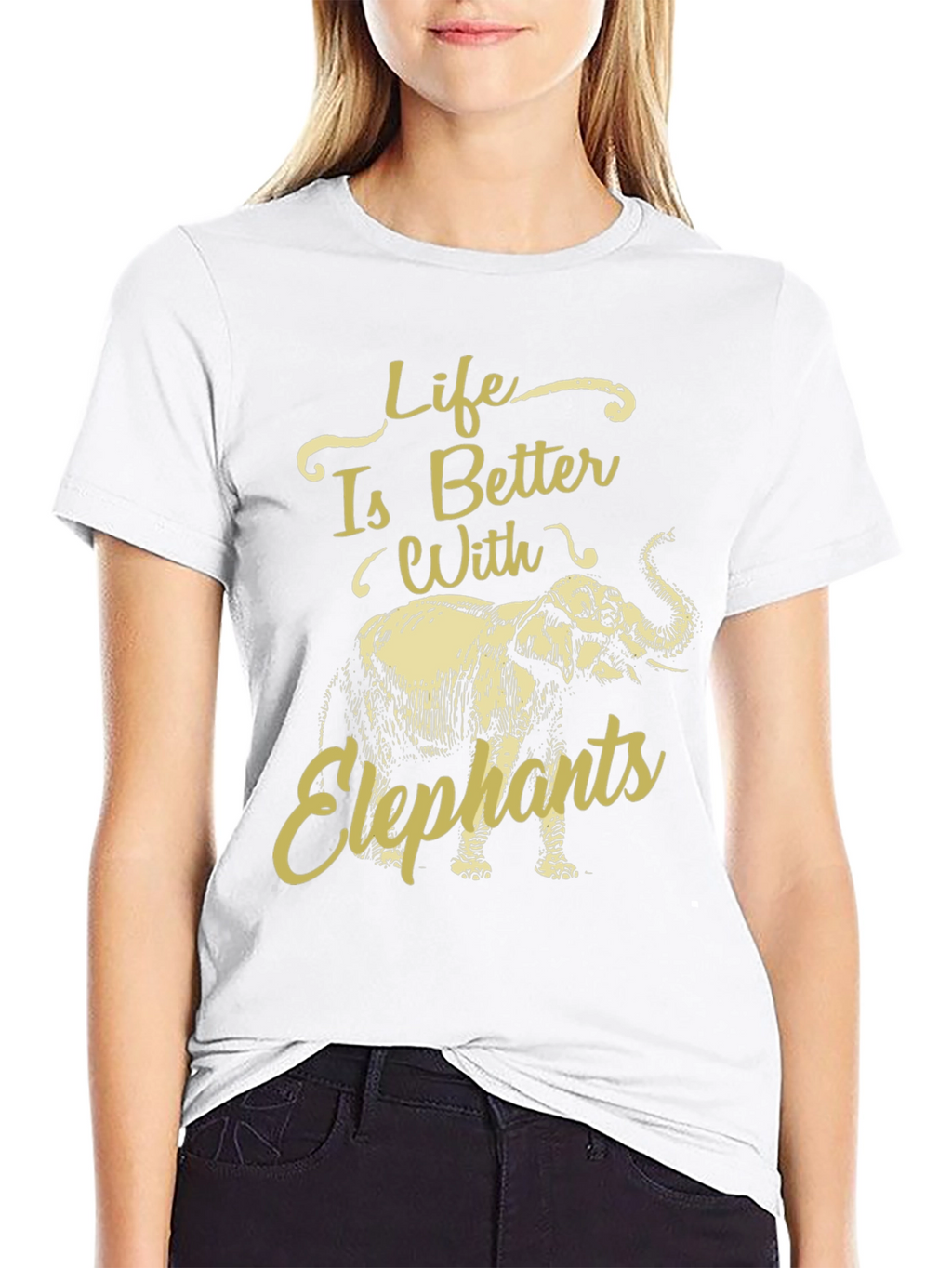 Life Is Better With Elephants Graphic Tee