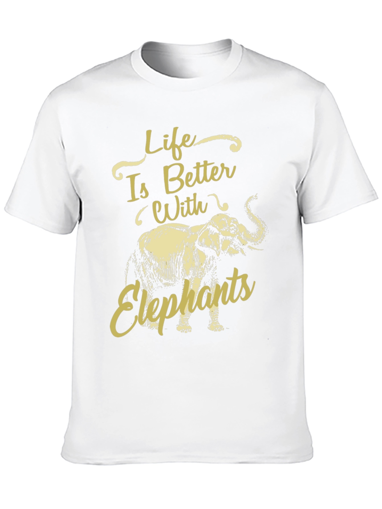 Life Is Better With Elephants Graphic Tee