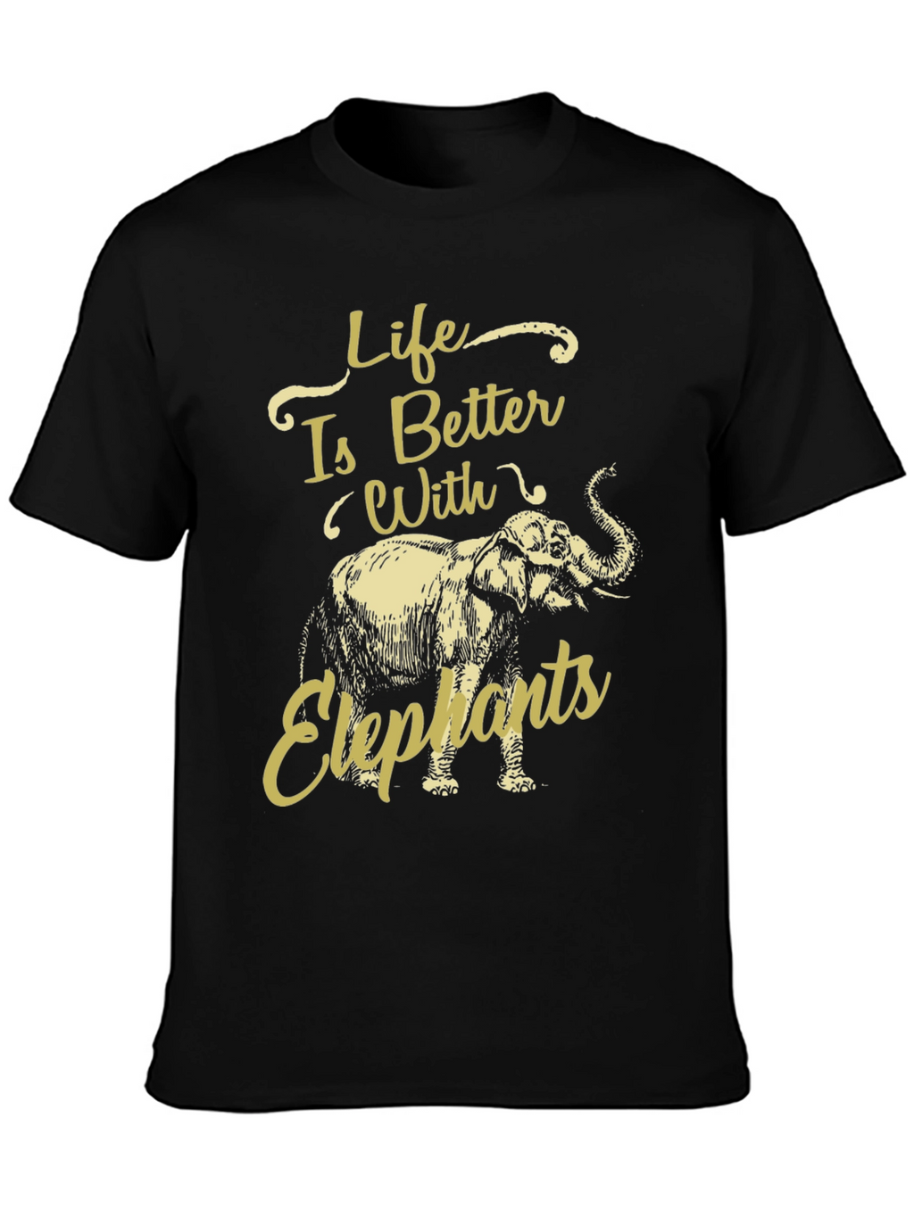 Life Is Better With Elephants Graphic Tee