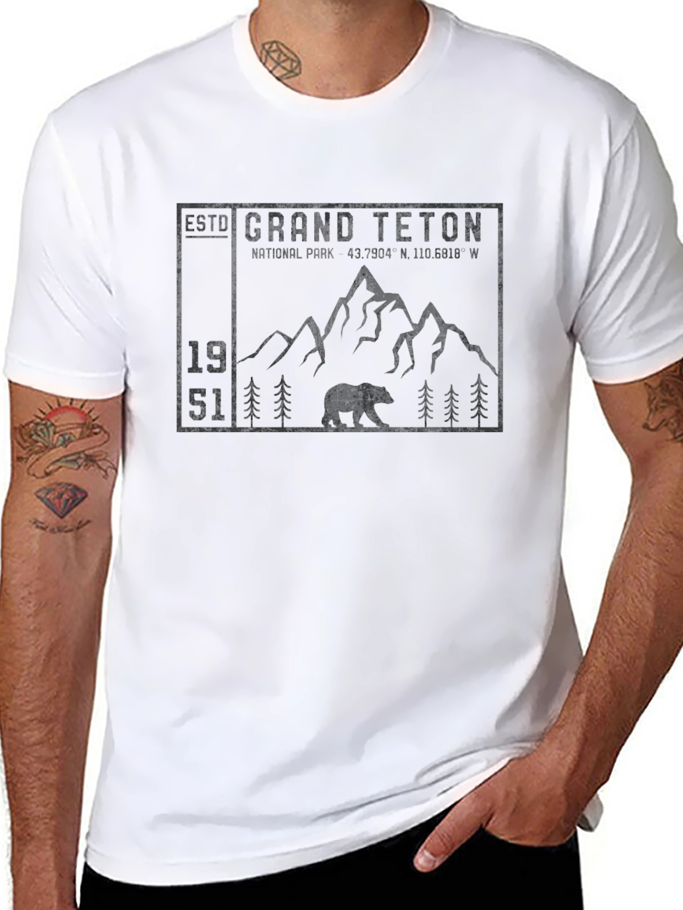 Grand Teton National Park Graphic Tee - Black