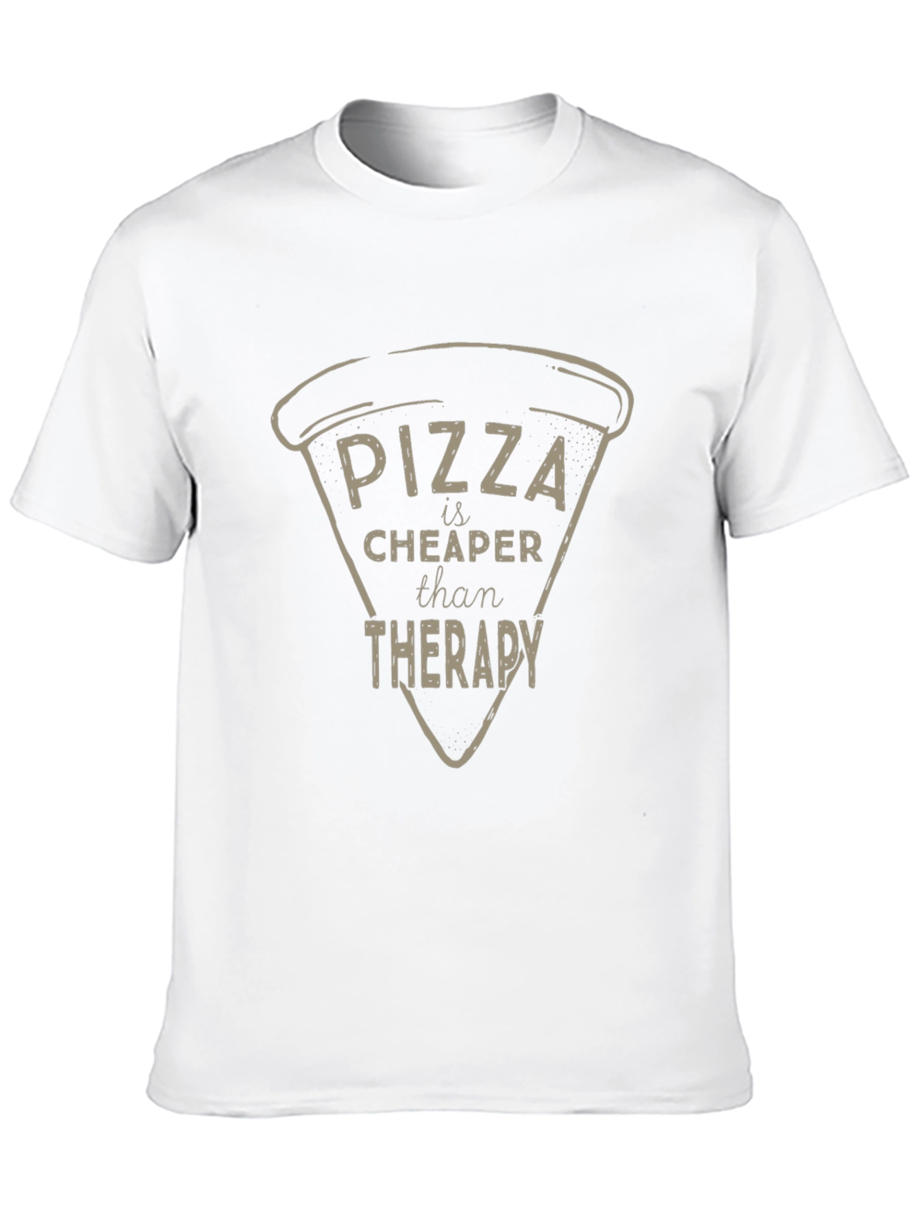 Pizza Cheaper Than Therapy Graphic Tee