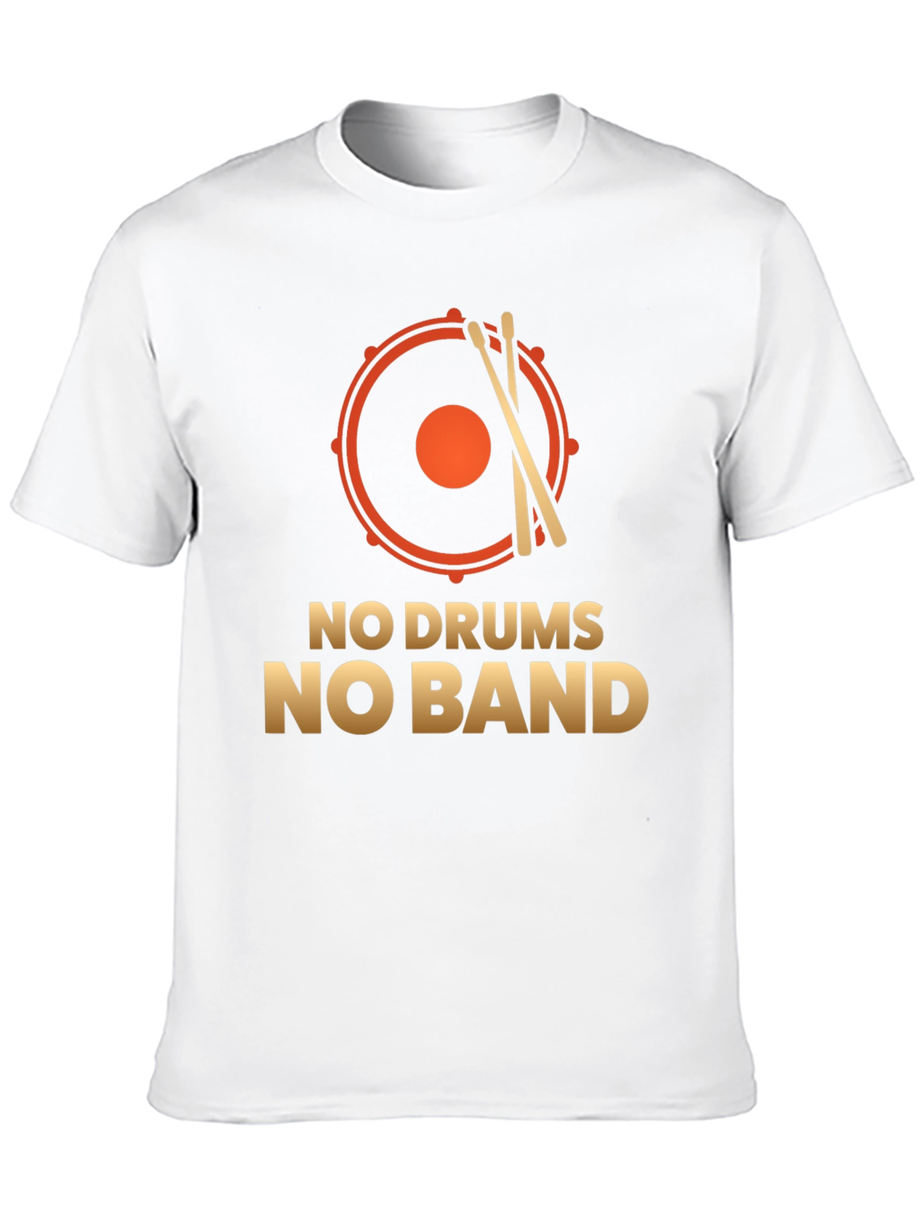 No Drums No Band T-Shirt: Music Lover Tee