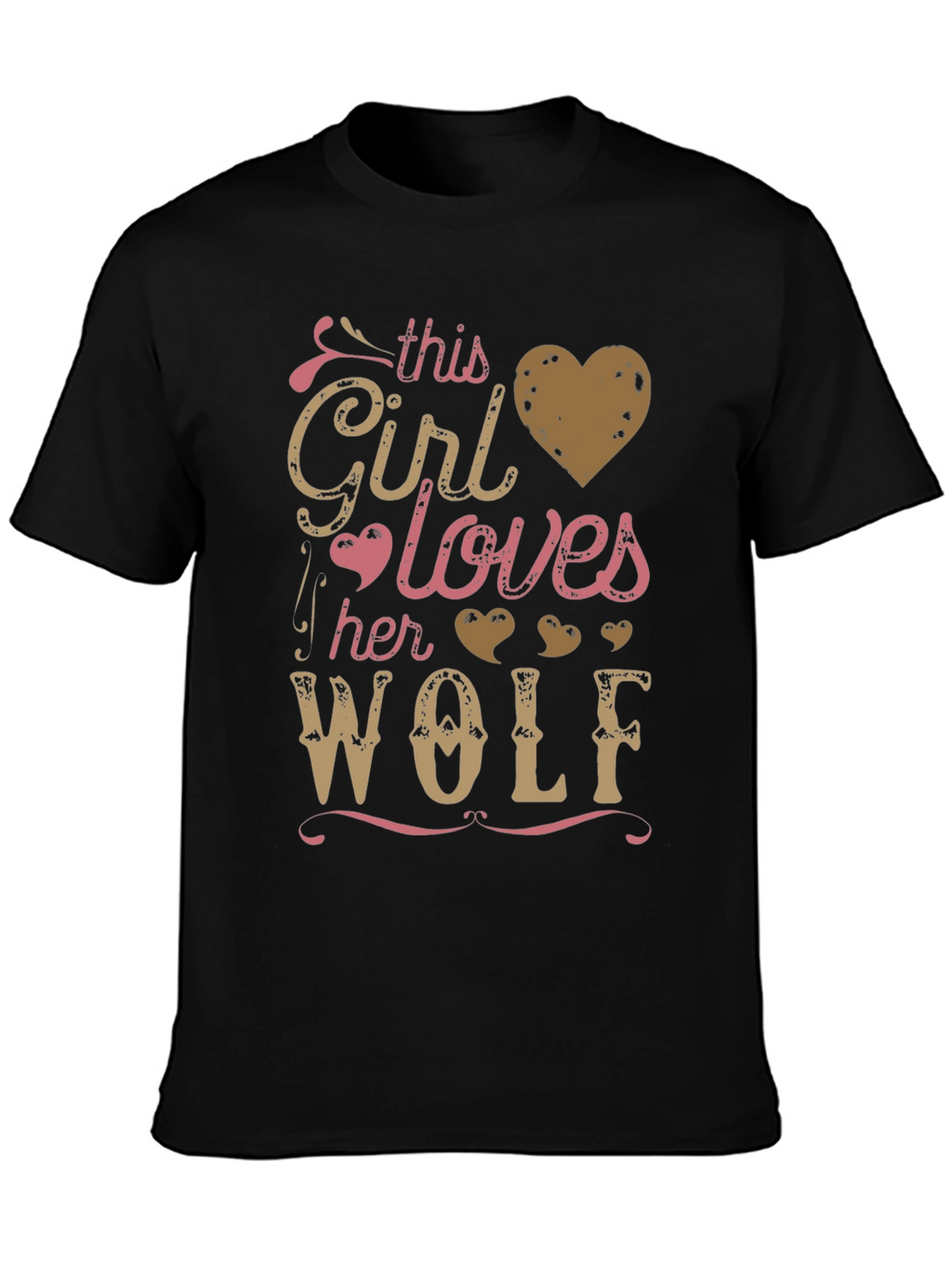 This Girl Loves Her Wolf Graphic Tee
