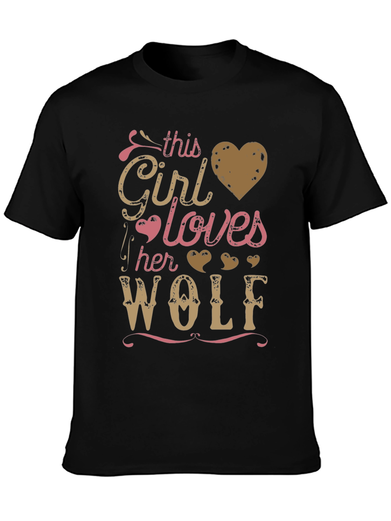 This Girl Loves Her Wolf Graphic Tee