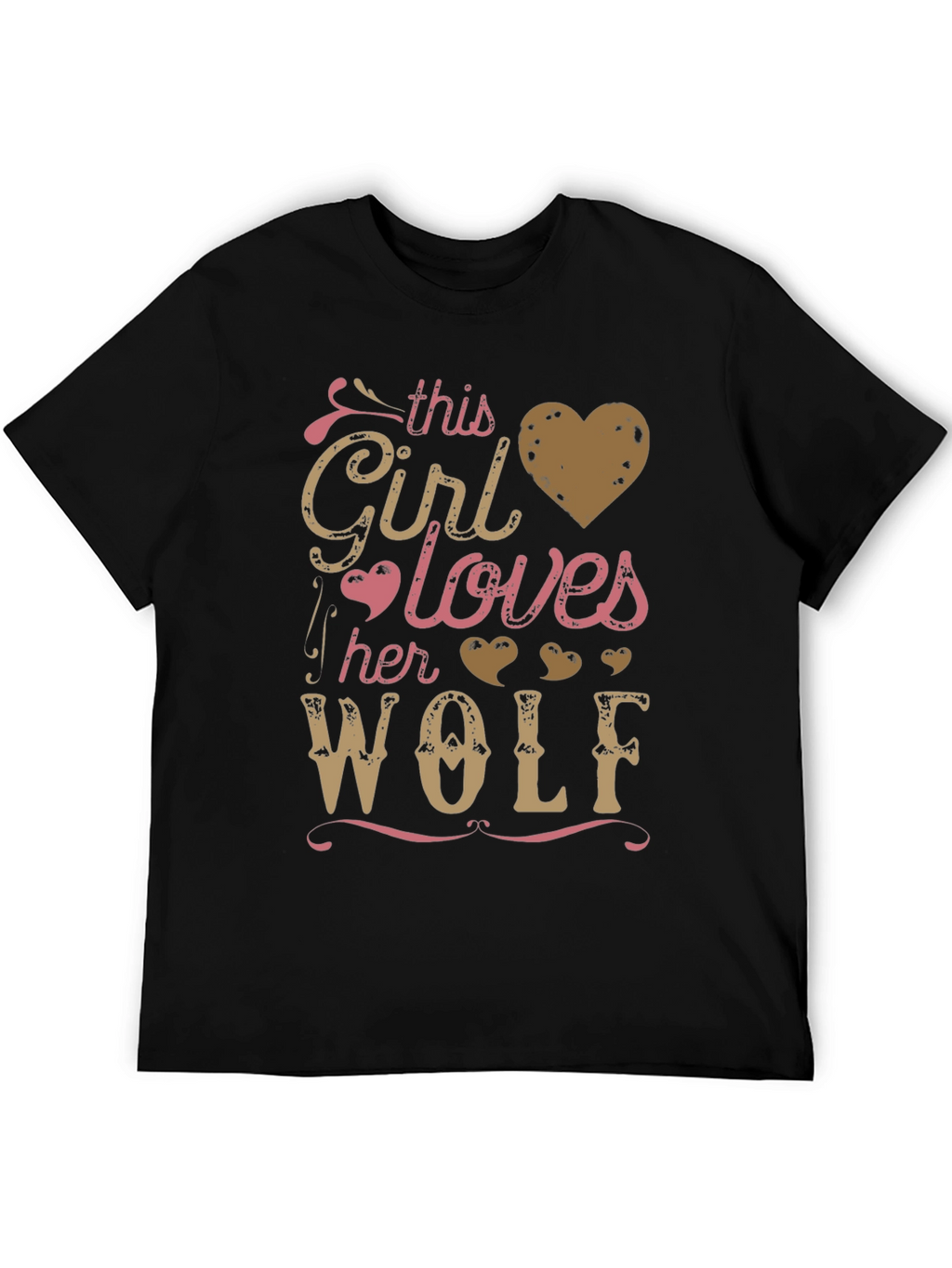 This Girl Loves Her Wolf Graphic Tee