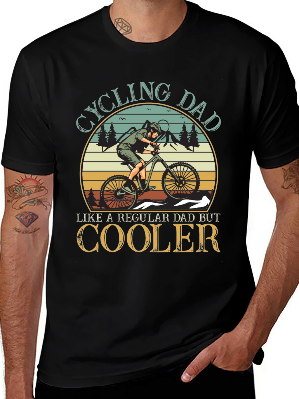 Cycling Dad T-Shirt - Cool Dad Gift