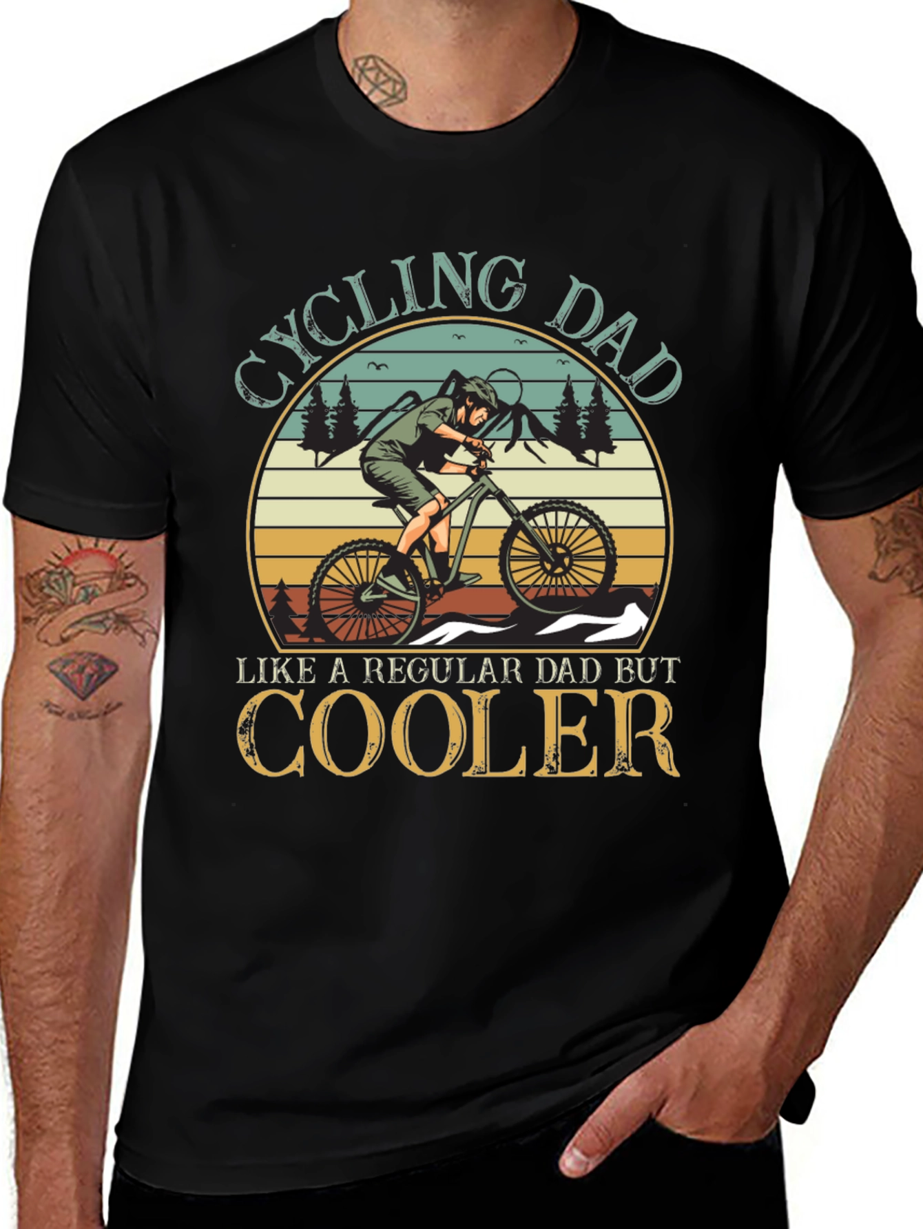 Cycling Dad T-Shirt - Cool Dad Gift