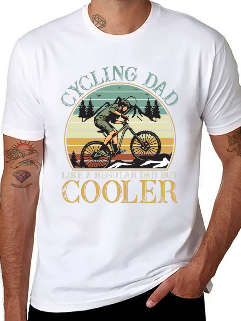 Cycling Dad T-Shirt - Cool Dad Gift