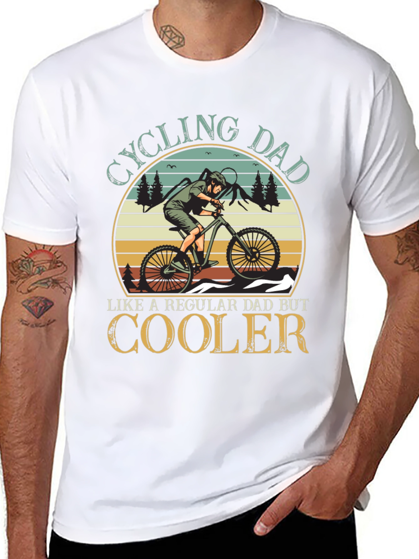 Cycling Dad T-Shirt - Cool Dad Gift