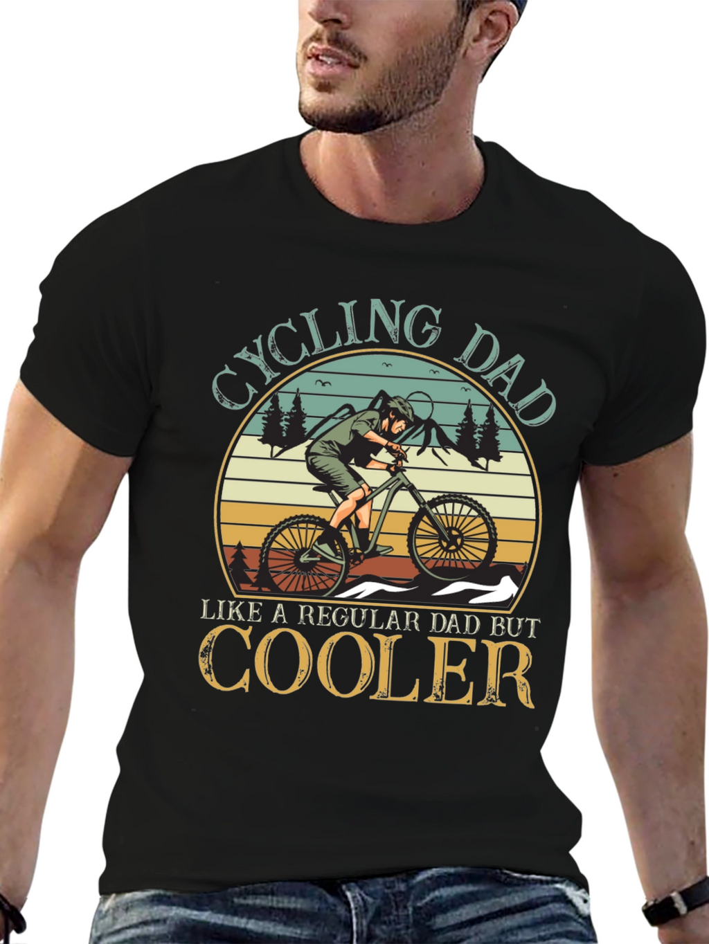 Cycling Dad T-Shirt - Cool Dad Gift