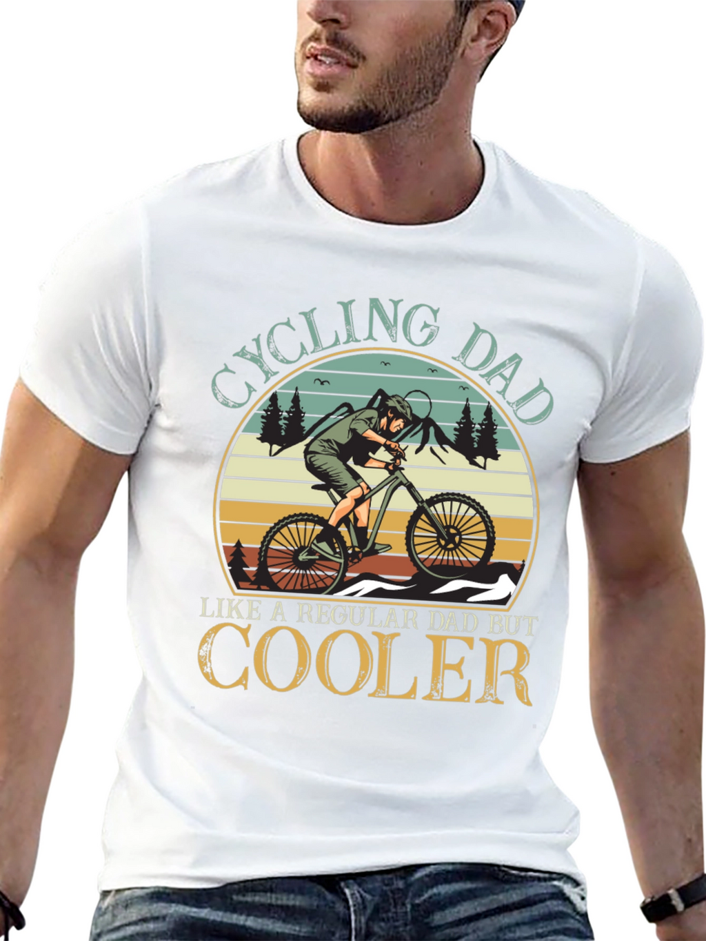 Cycling Dad T-Shirt - Cool Dad Gift