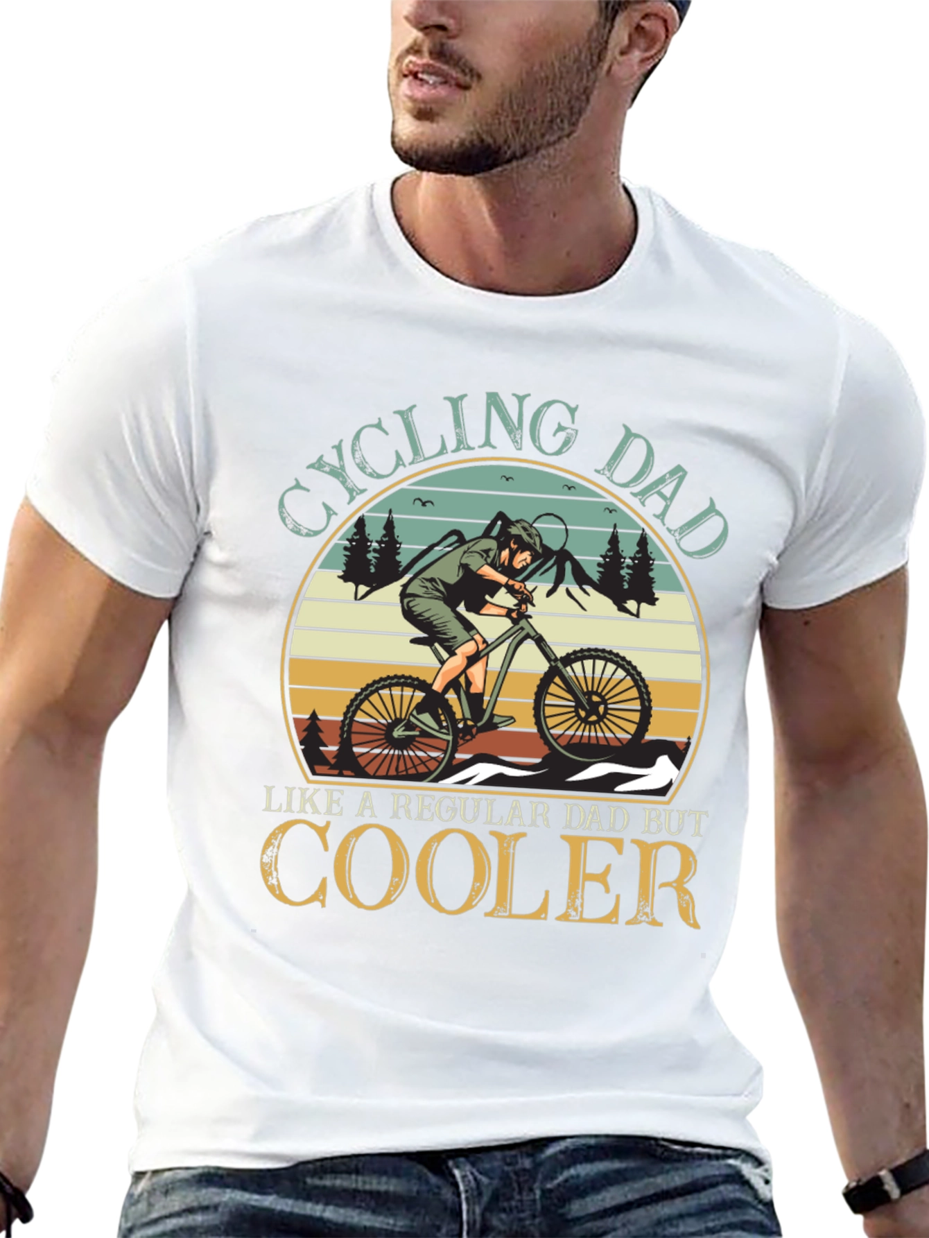 Cycling Dad T-Shirt - Cool Dad Gift