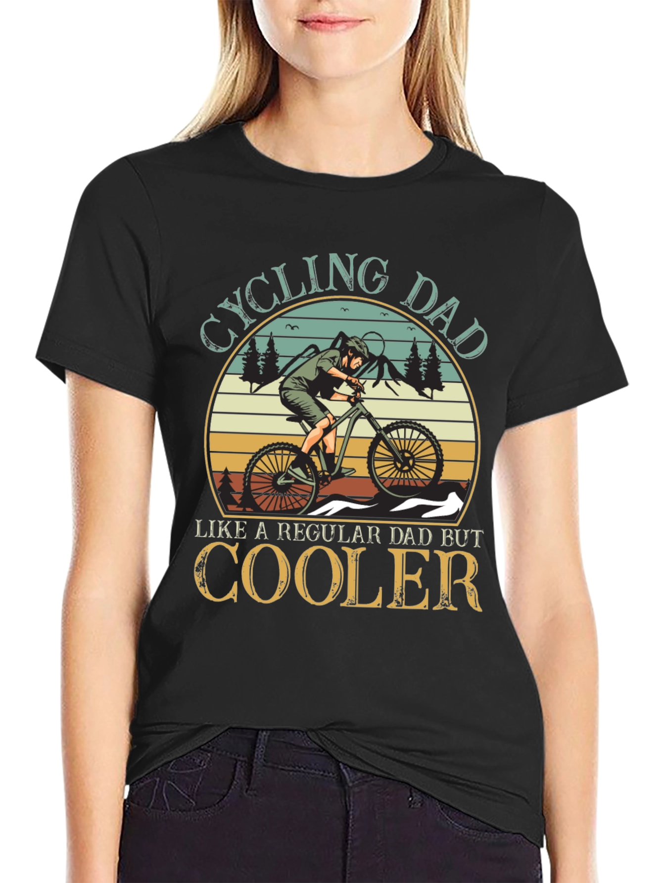 Cycling Dad T-Shirt - Cool Dad Gift