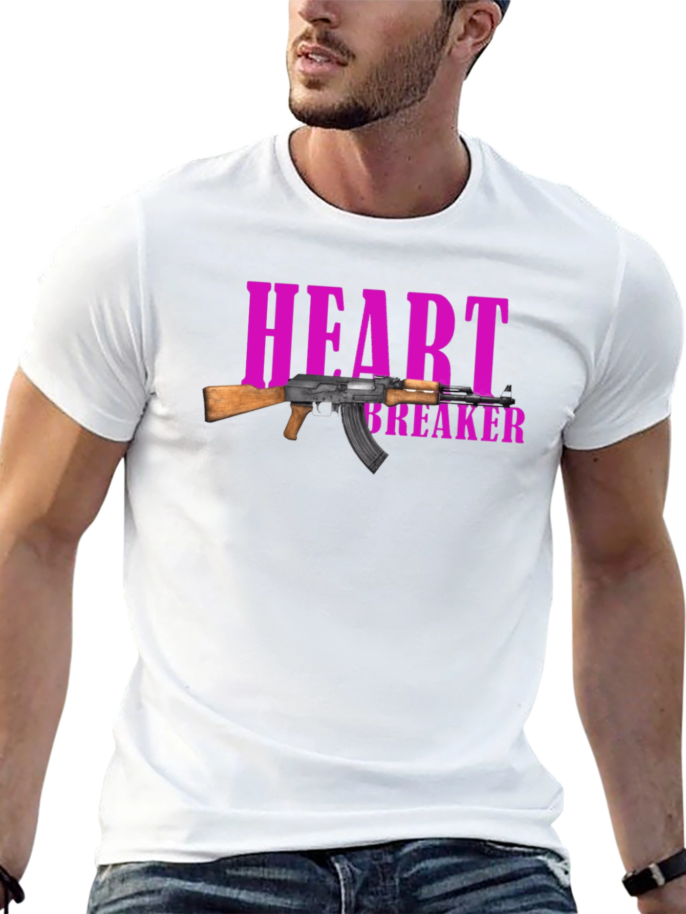 Heartbreaker AK-47 Graphic T-Shirt