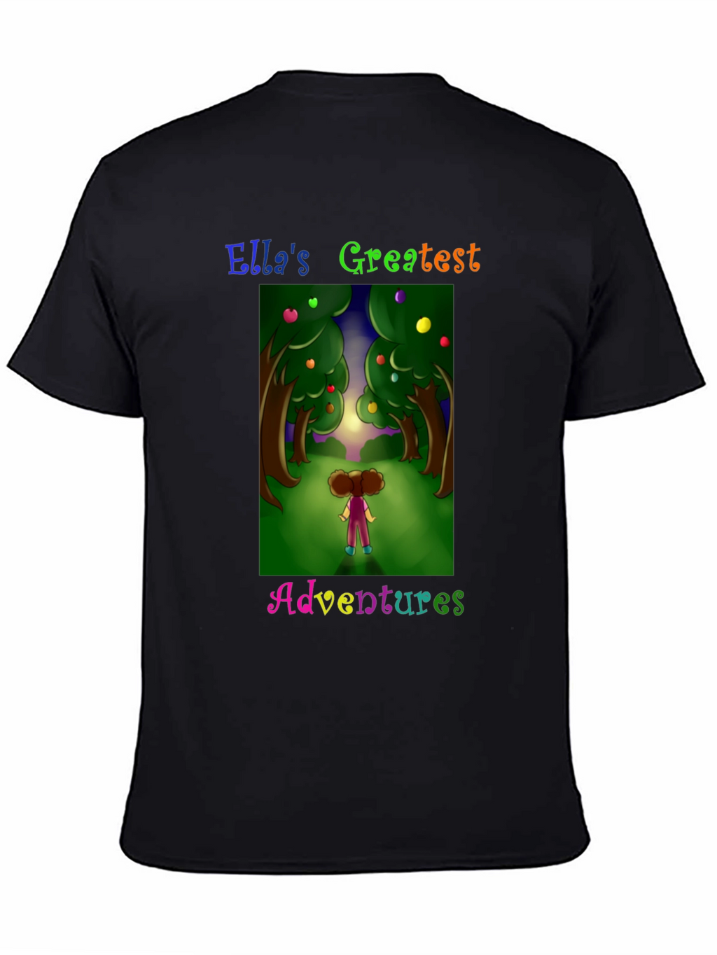 Ellas Adventures Graphic Tee -  Black Cotton T-Shirt