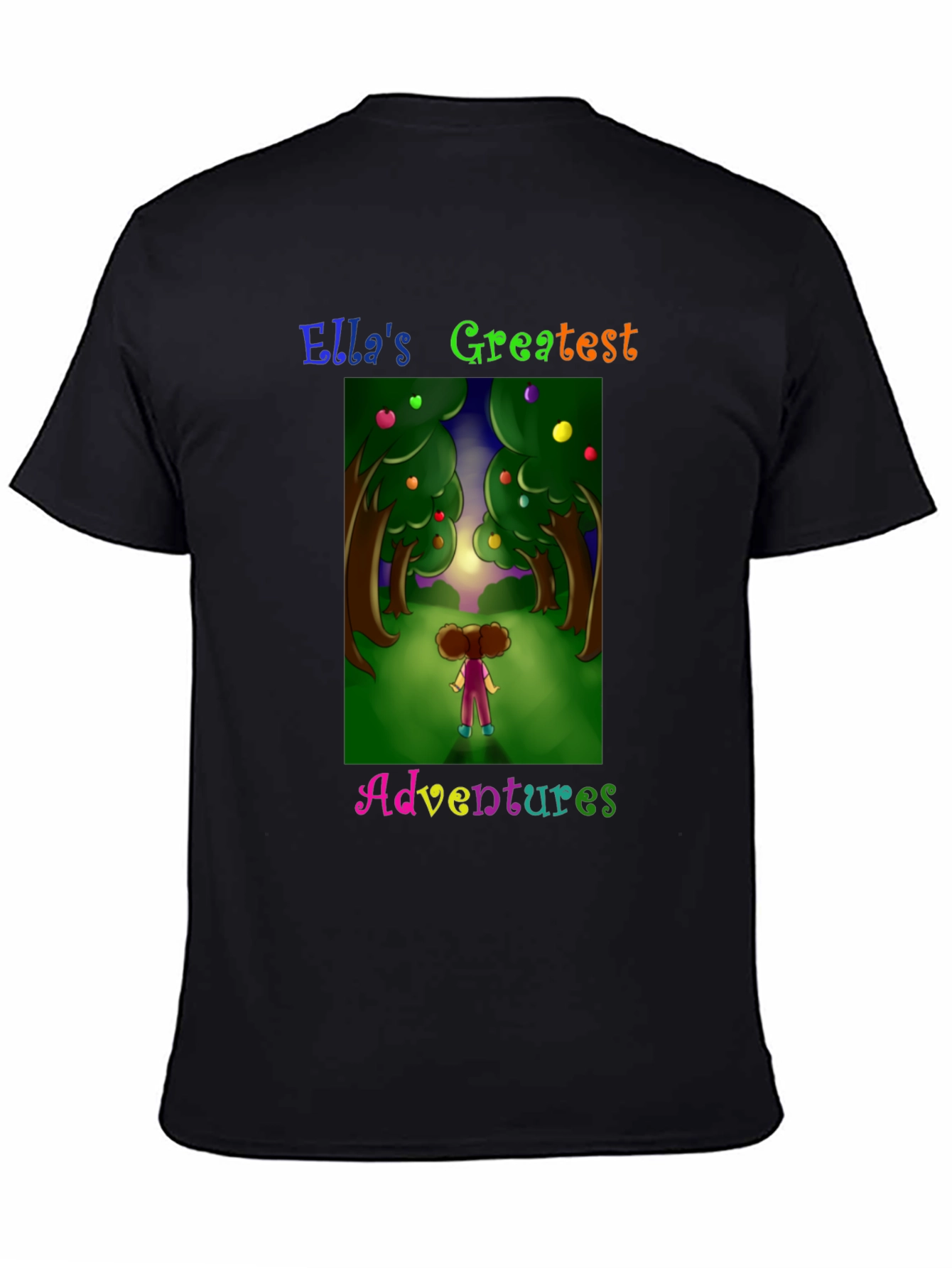 Ellas Adventures Graphic Tee -  Black Cotton T-Shirt