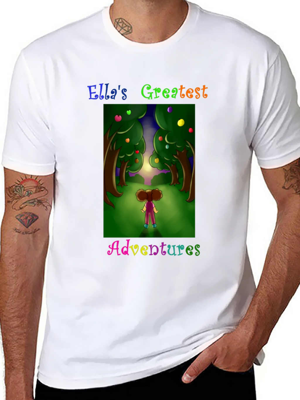 Ellas Adventures Graphic Tee -  Black Cotton T-Shirt