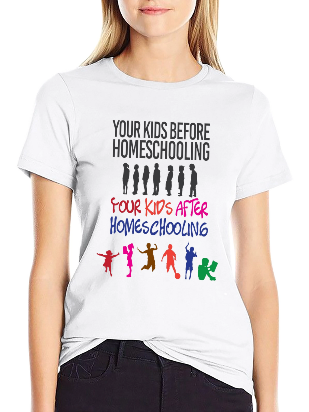 Homeschooling Kids Graphic Tee - Educational Humor T-Shirt