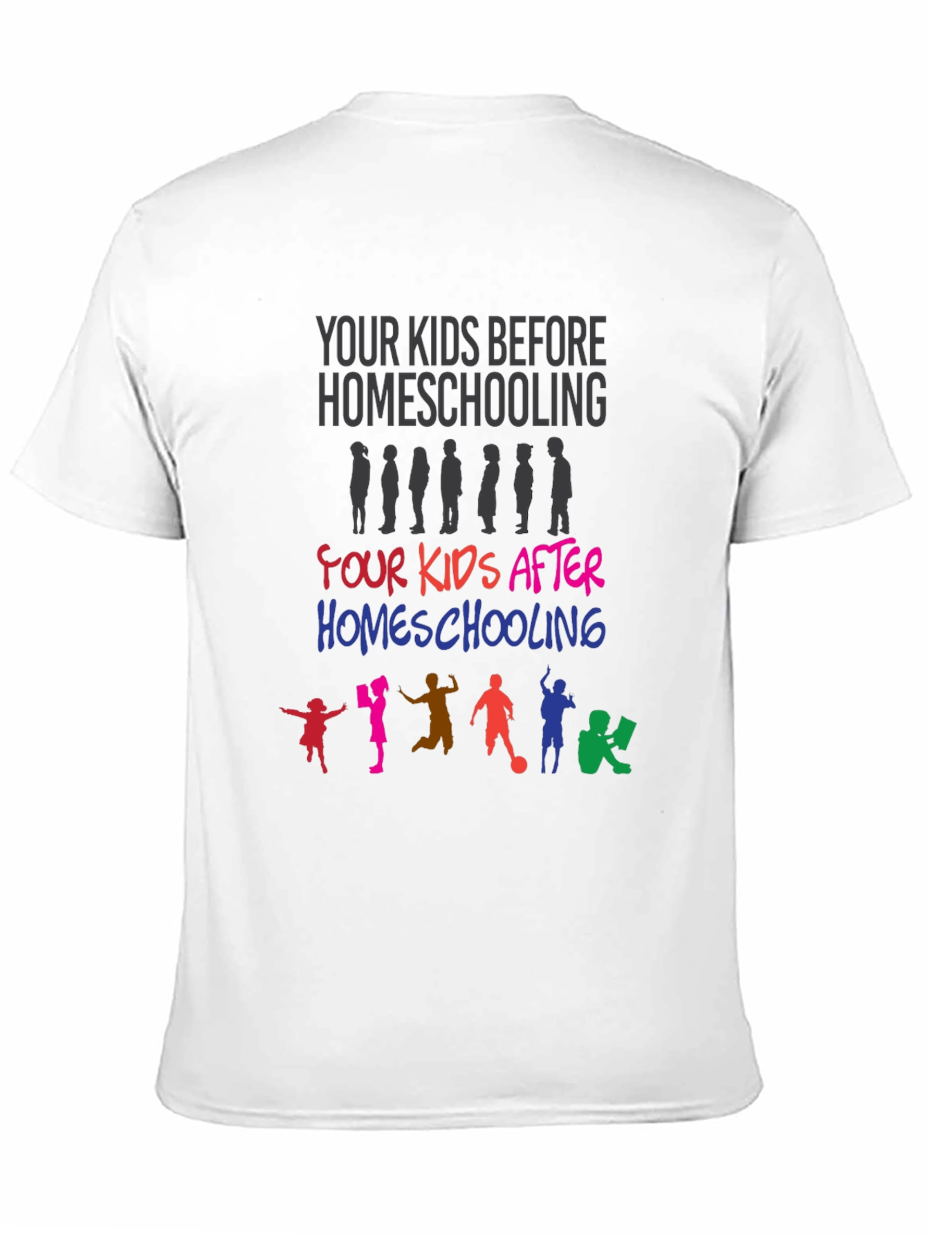 Homeschooling Kids Graphic Tee - Educational Humor T-Shirt