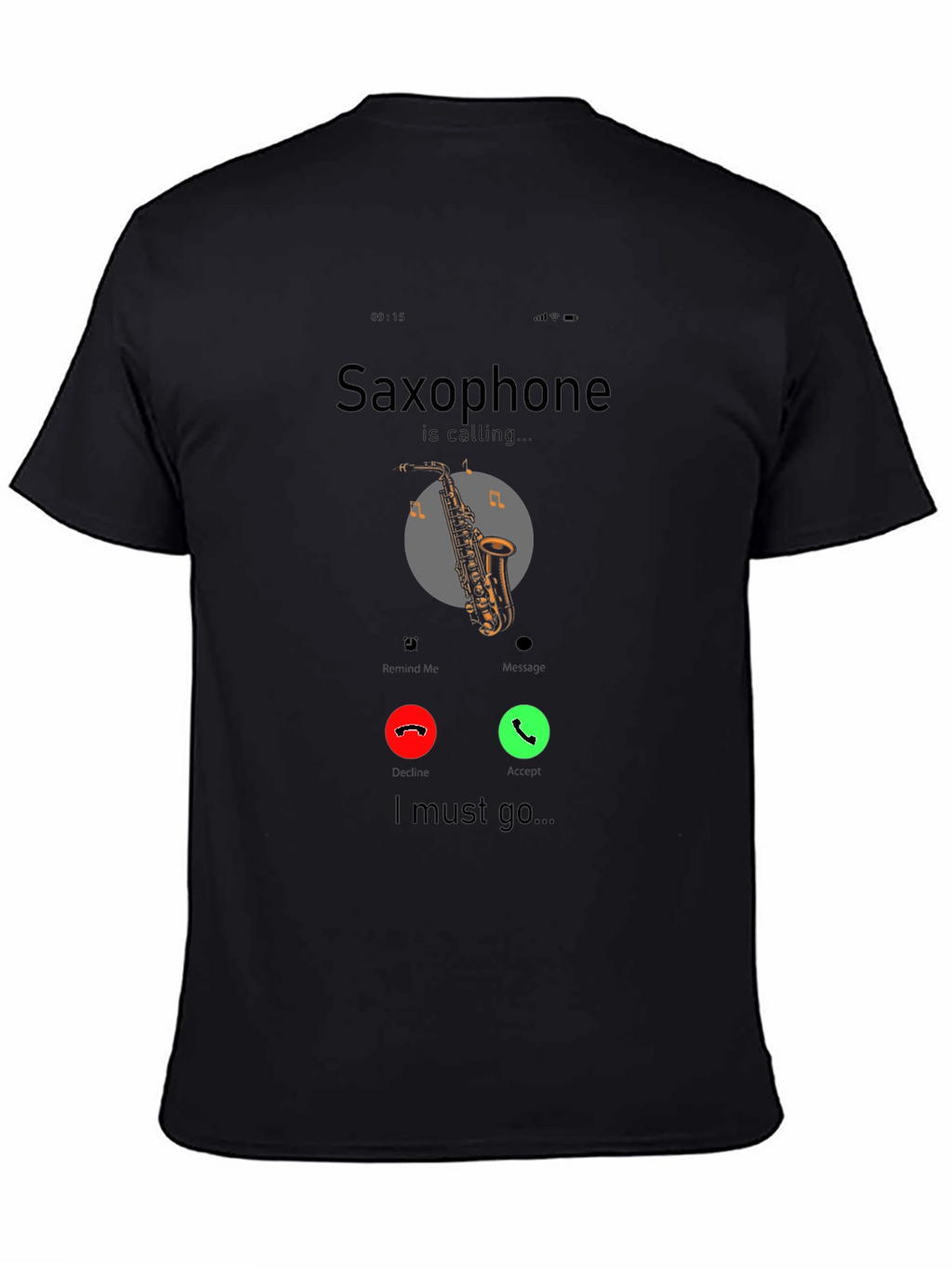 Saxophone Calling Graphic T-Shirt - Music Lover Tee