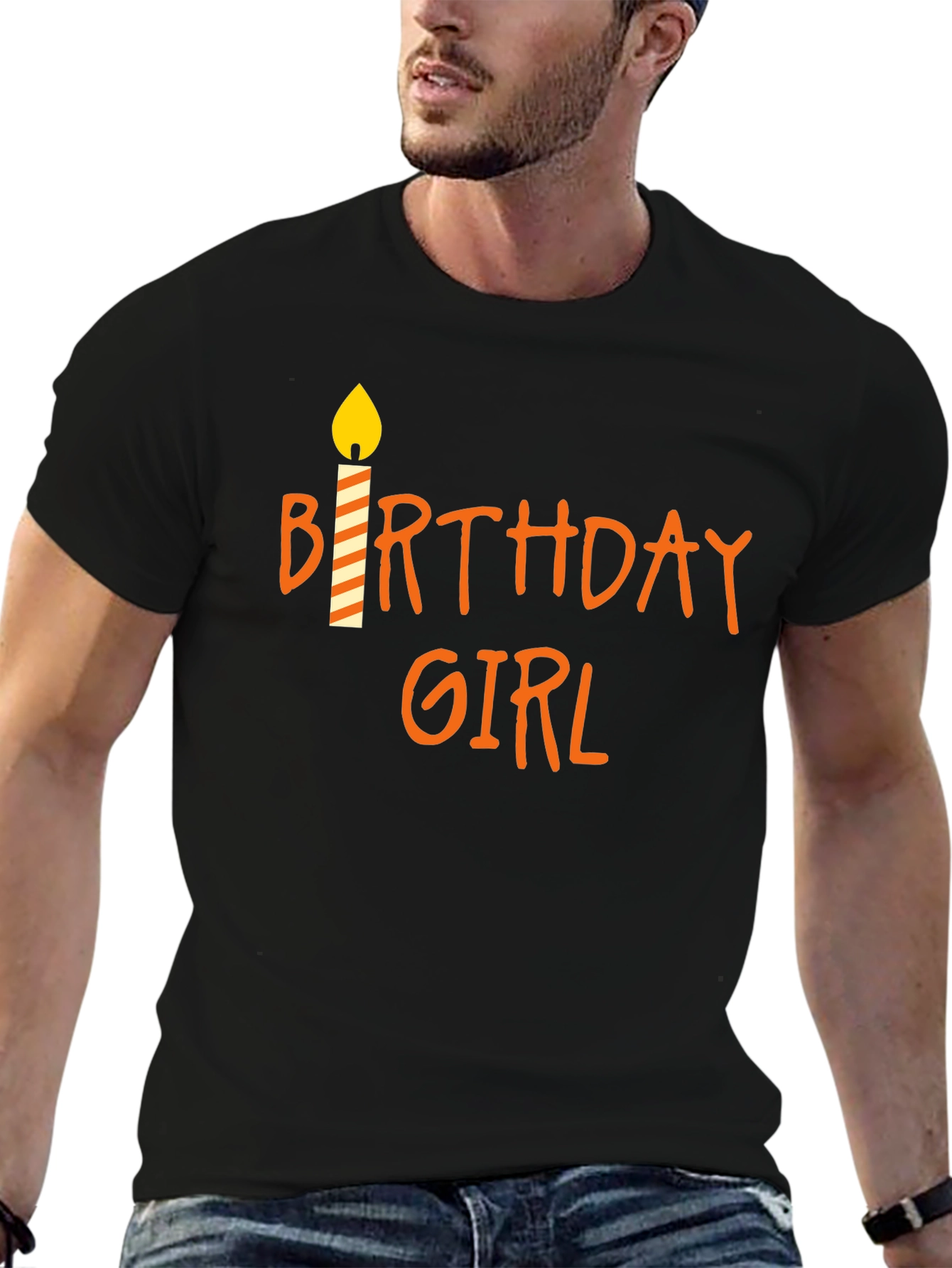 Birthday Girl T-Shirt - Candle Design