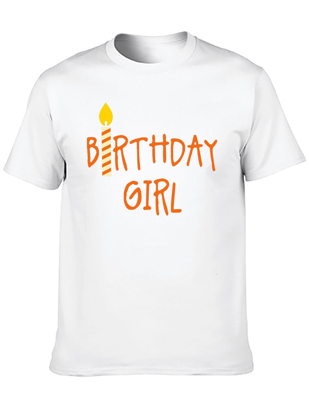 Birthday Girl T-Shirt - Candle Design