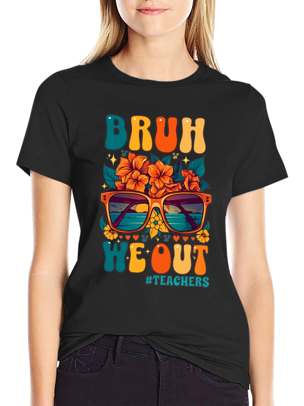 Bruh We Out Teacher Graphic Tee